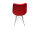 Kantinenstuhl-Set mit veganem Leder in blau oder rot