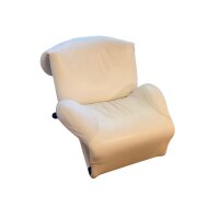 Cassina Wink in weißem Leder