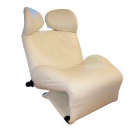 Cassina Wink in weißem Leder